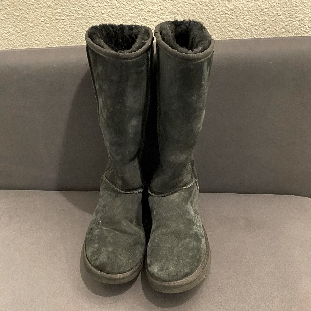 Ugg Tall Black Boots, Size 9, Like new!